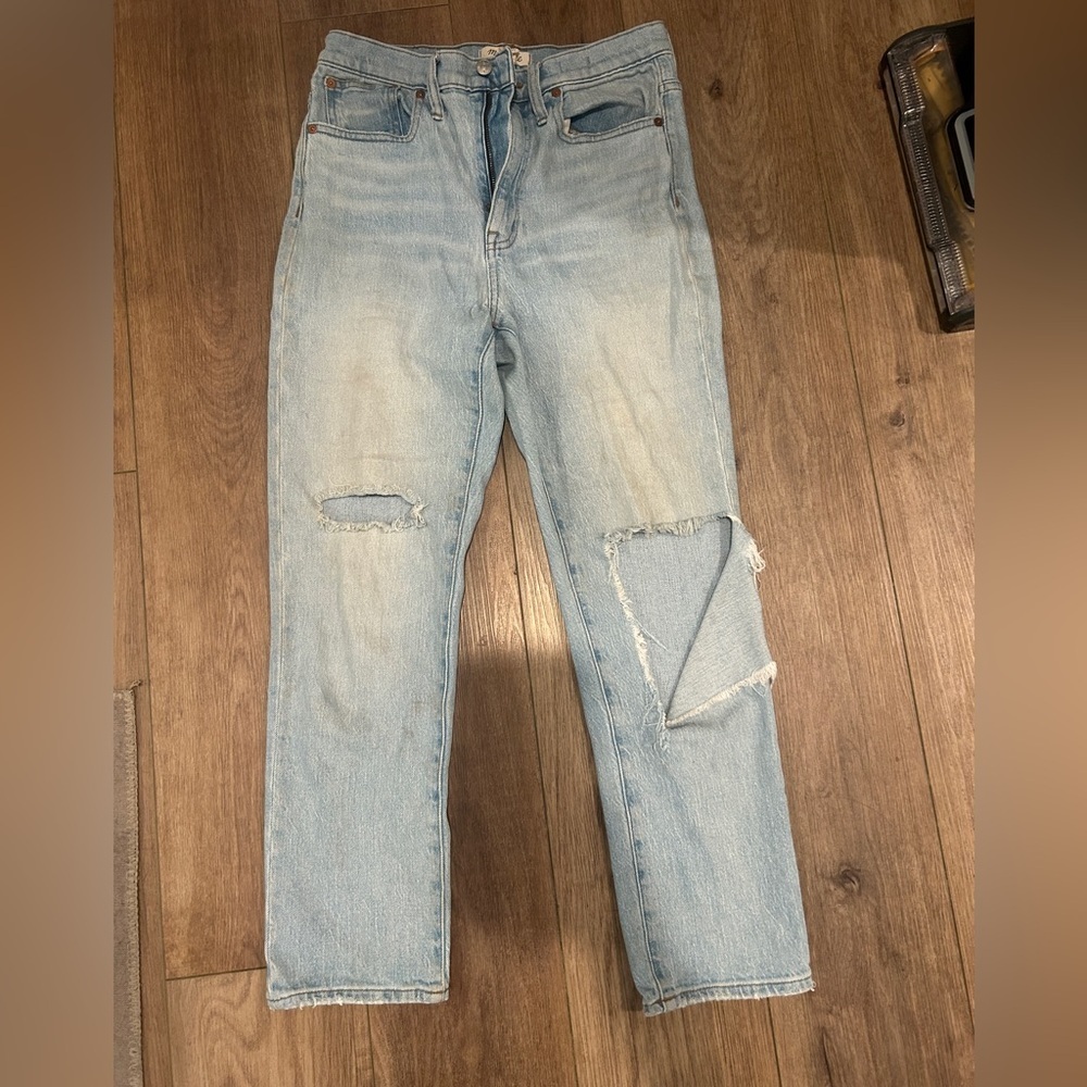 Madewell The High Rise Slim Crop Boyfriend Jean size 27
